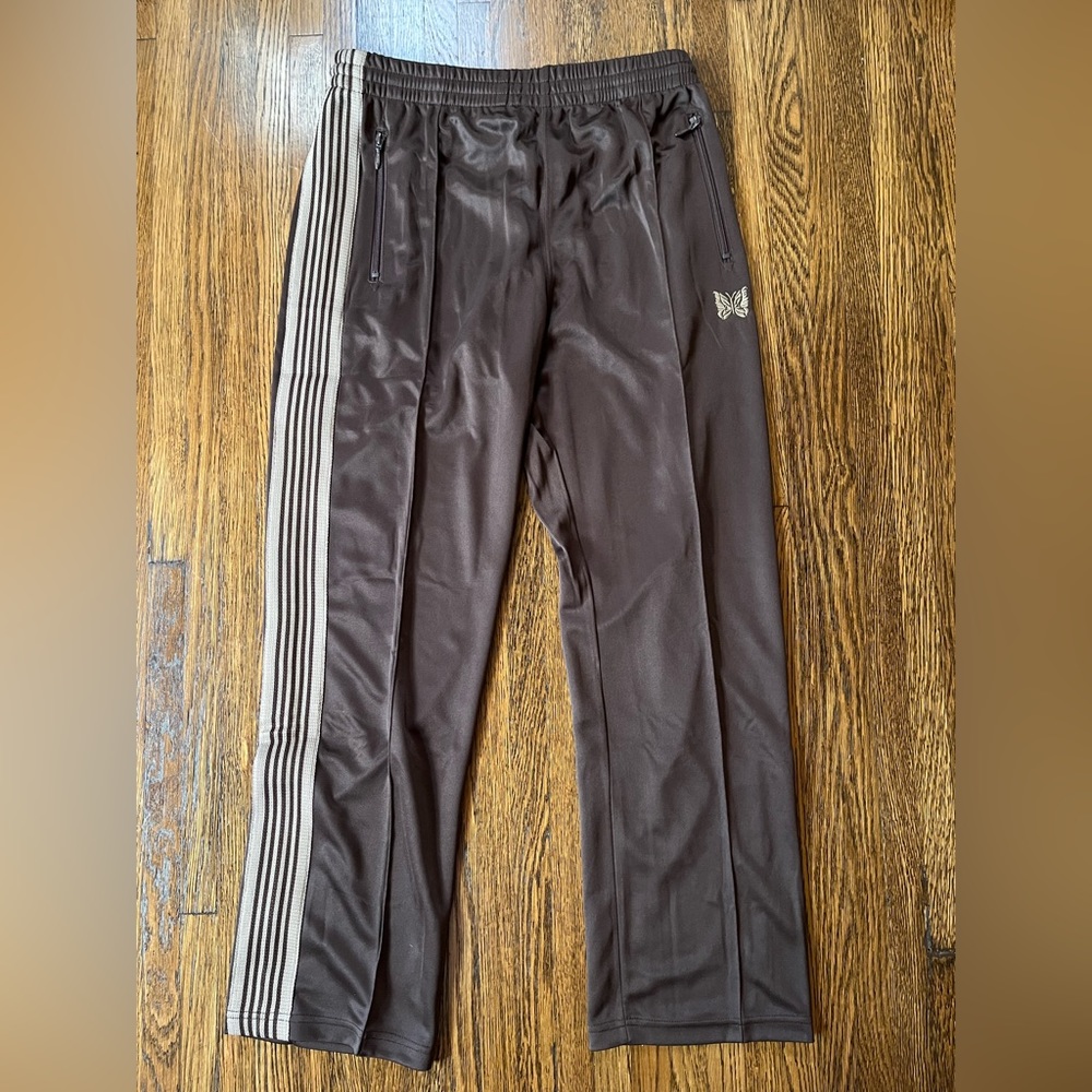 Needles Narrow Poly Trackpant Brown Size XL